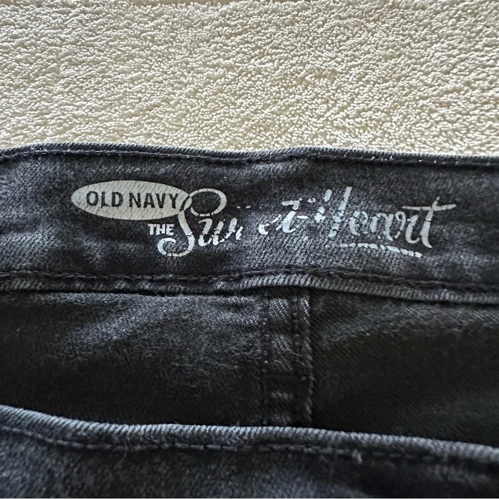 Old Navy The Sweetheart Black Denim Jeans 10